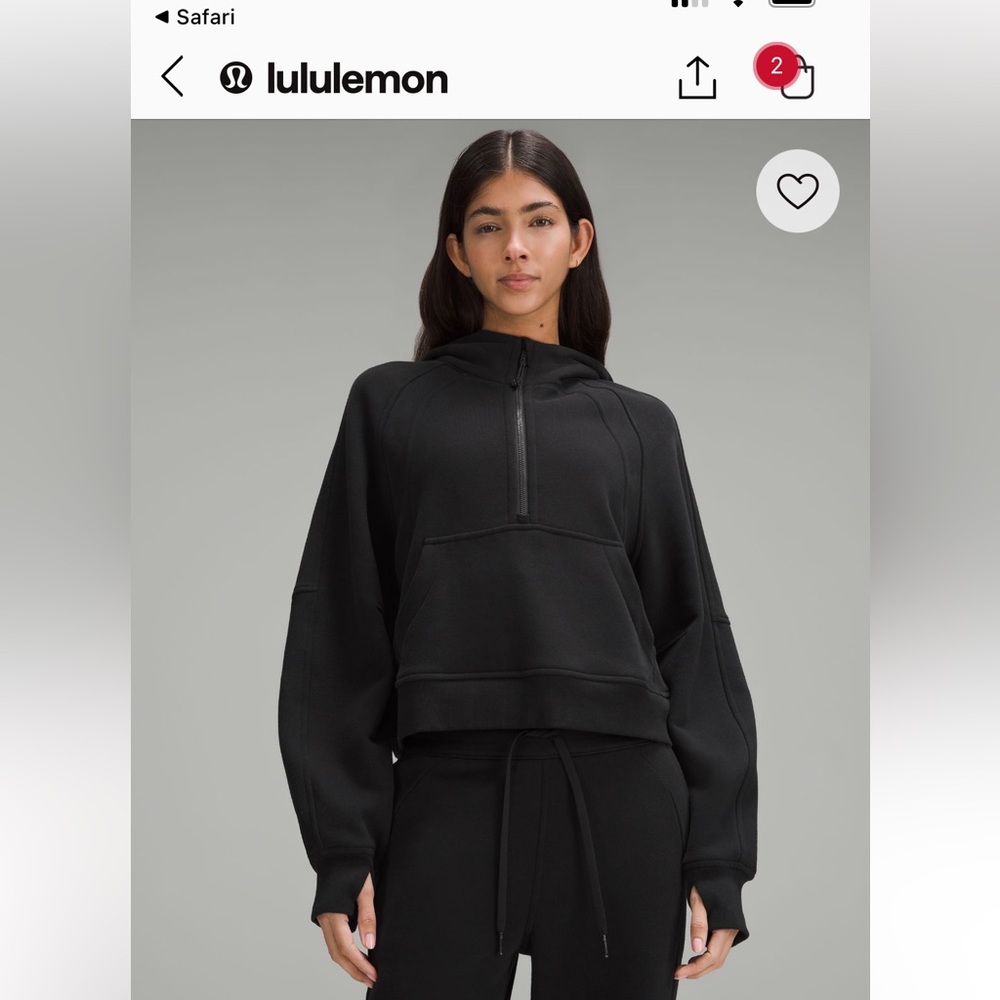 Lululemon Scuba Oversized Half Zip Hoodie